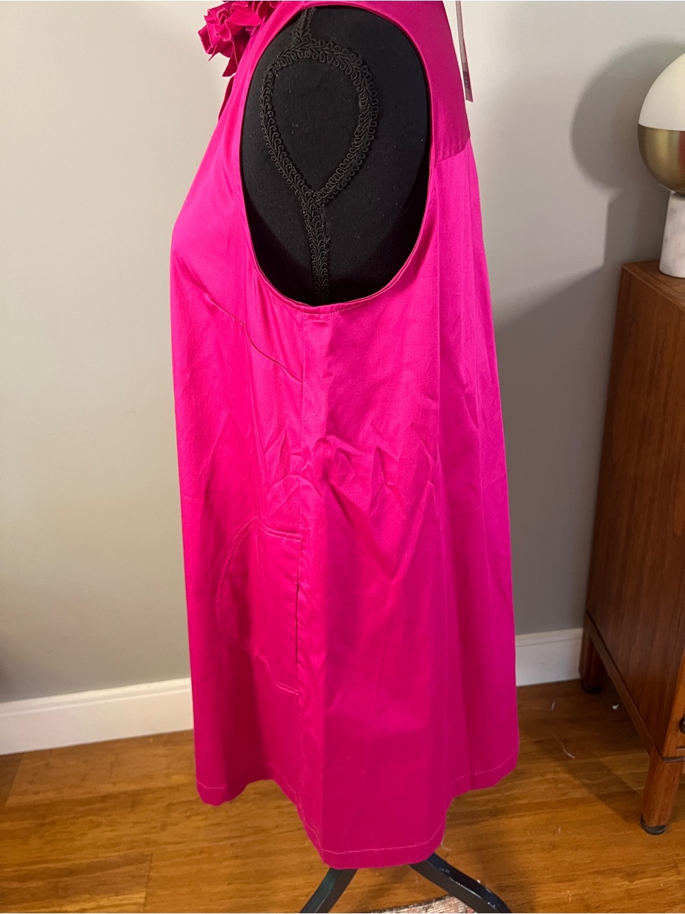 Sara Campbell Fuschia Button Down Kaylie Dress Sz M NWT - Picture 6 of 11